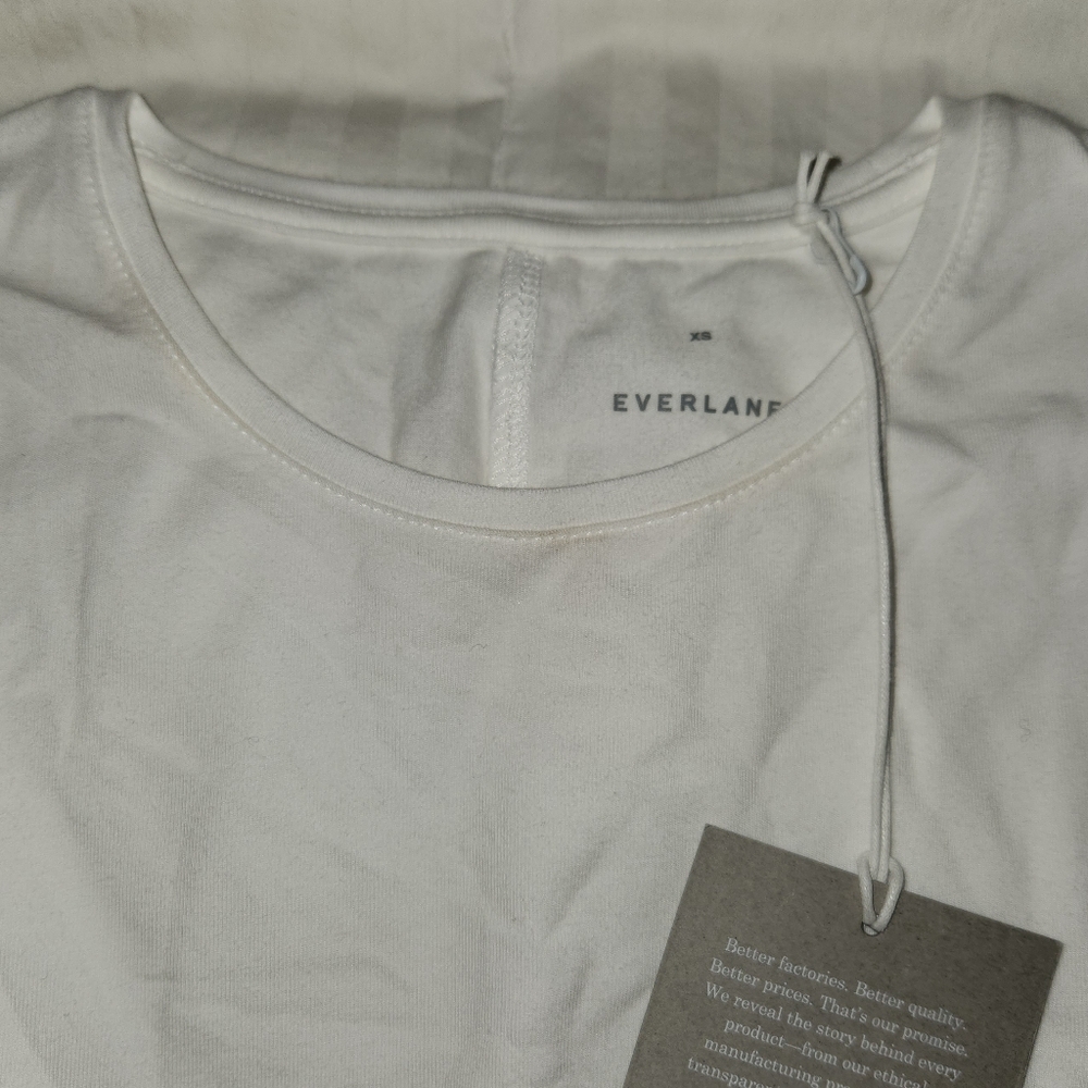 Everlane White Supima Tank Top Muscle cut - Picture 7 of 8